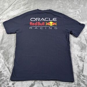Redbull Oracle Racing Shirt Mens Large Blue Short Sleeve Crewneck Formula 1
